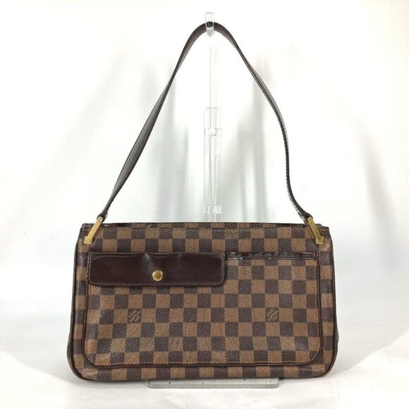 Louis Vuitton Handbags - LOUIS VUITTON N51129 Damier Aubagne bag shawl Shoulder Bag Damier Canvas Brown